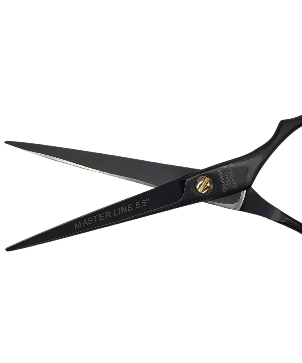 Magnolia Nożyczki Fryzjerskie 5.5" 'Master Line' Carbon Black