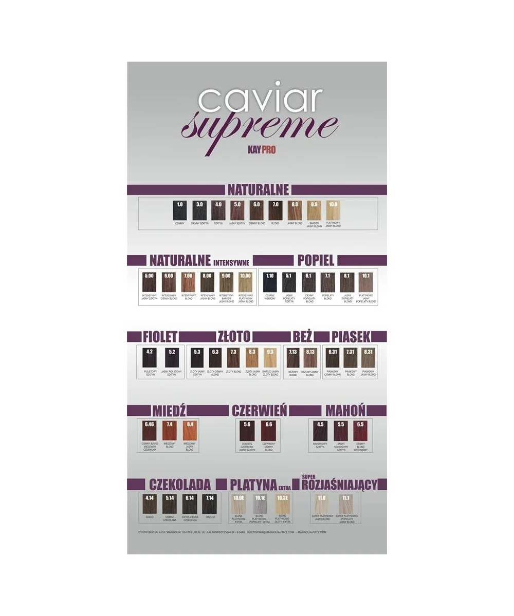 KAYPRO CAVIAR SUPREME FARBA BEZ AMONIAKU 100 ML