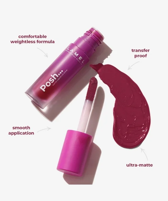 Featured Posh Matte Liquid Lipstick Blush Satin