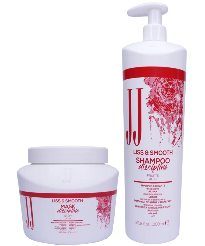 JJ LISS&SMOOTH zestaw Szampon 1000 ml. + Maska