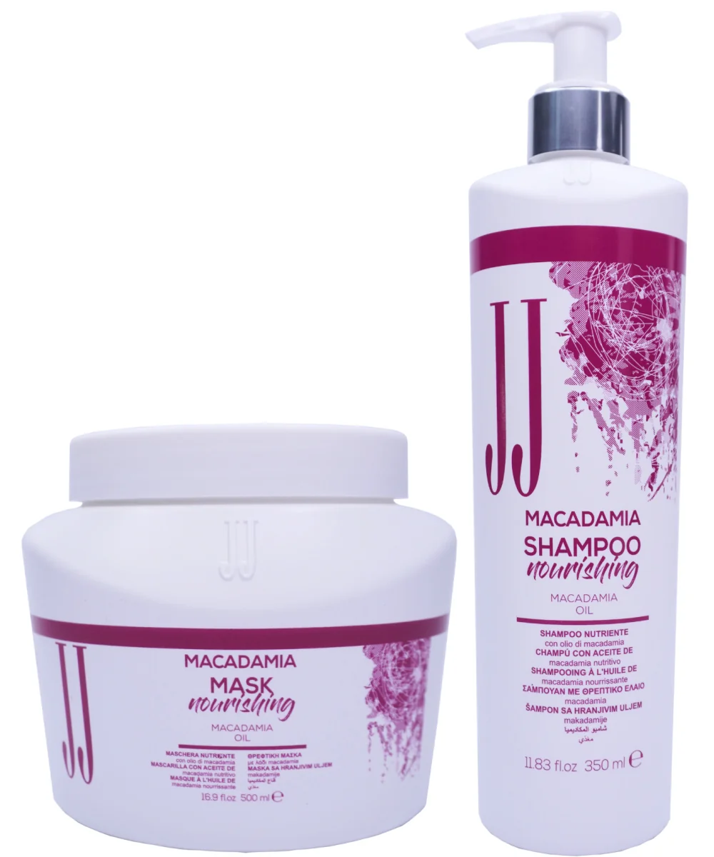 JJ MACADAMIA set Шампунь 350мл. + Маска 500 мл.