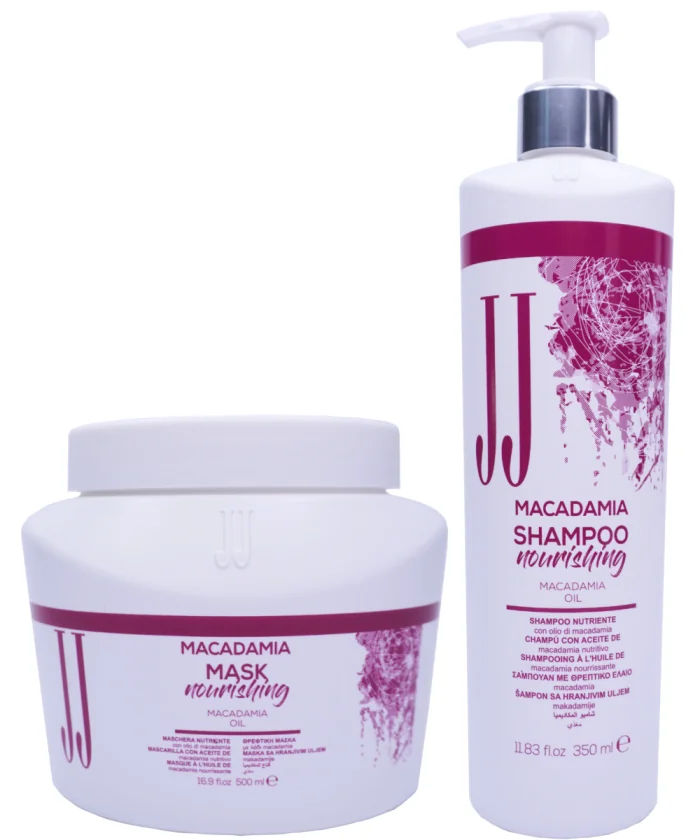 JJ MACADAMIA set Шампунь 350мл. + Маска 500 мл.
