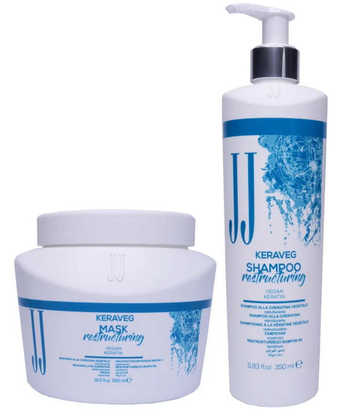 JJ KERAVEG zestaw Szampon 350ml. + Maska 500ml.