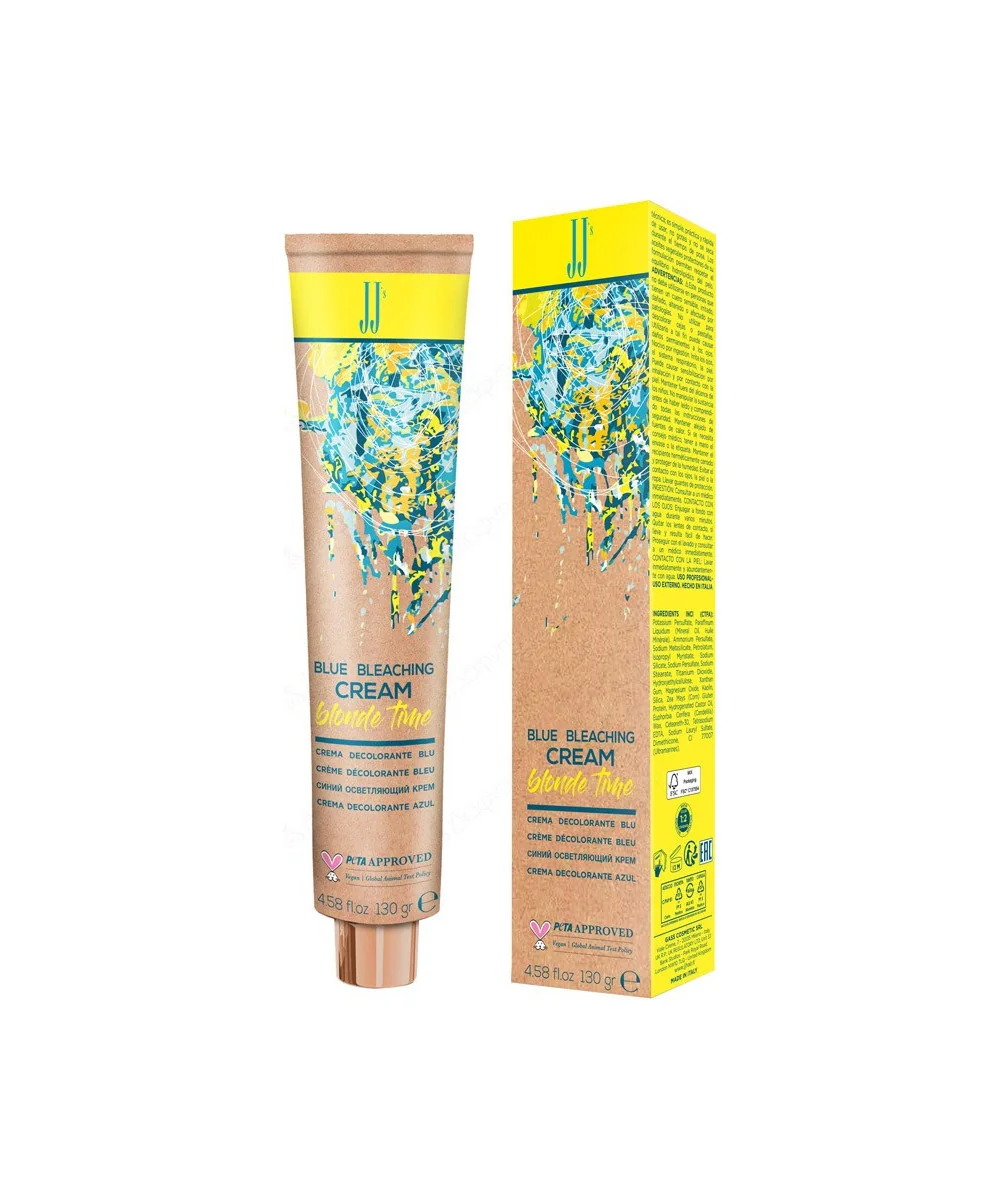 JJ Niebieski Krem Rozjaśniający BLONDE TIME 130g