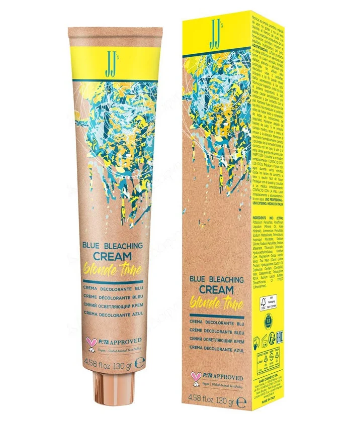 JJ Niebieski Krem Rozjaśniający BLONDE TIME 130g