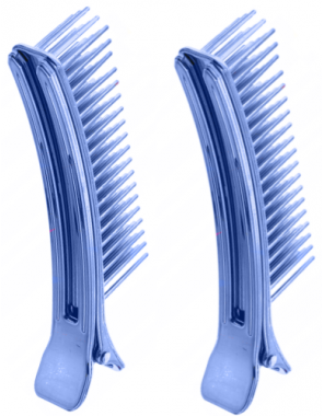 JRP Klipsy fryzjerskie z grzebieniem (2 szt.)