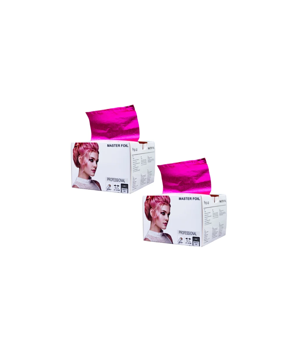 PROMOCJA 2x JRP Folia Aluminiowa Pink/Różowa w arkuszach 500 sztuk
