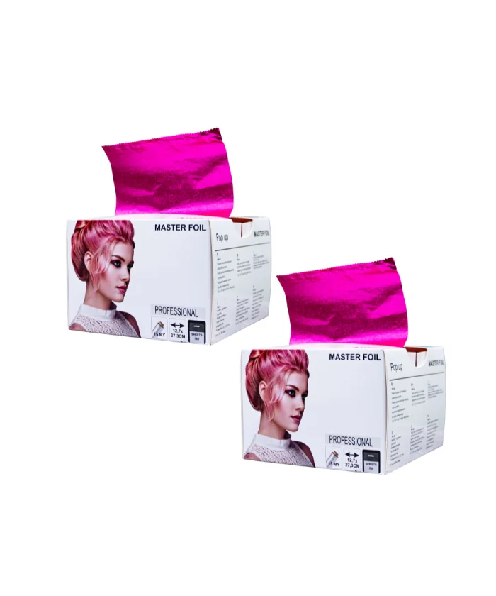 PROMOCJA 2x JRP Folia Aluminiowa Pink/Różowa w arkuszach 500 sztuk