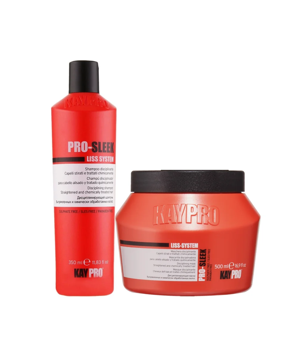 Набір Kaypro Pro-Sleek Care після кератинового випрямлення.
