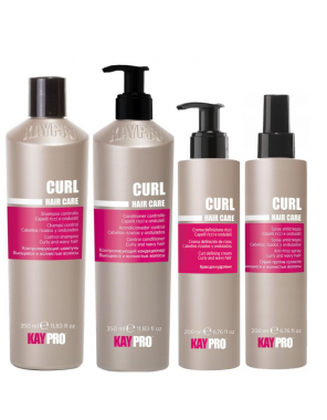 Zestaw 4 Profesjonalnych Kosmetyków Kaypro Curl Care do włosów kręconych