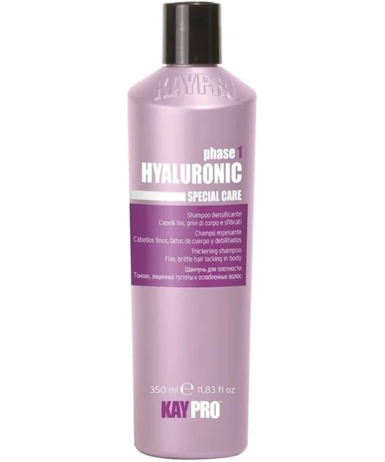 МАЛЕНЬКИЙ НАБІР KayPro Hyaluronic для тонкого волосся. Шампунь 350 мл + Наповнювач + Кондиціонер