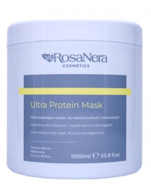 RosaNera ULTRA PROTEIN MASK nawilżająca maska do włosów suchych i zniszczonych 1000 ml.