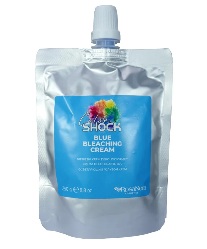 RosaNera ColorShock Niebieski Krem Rozjaśniający z Keratyną BLUE BLEACHING CREAM 250 g.